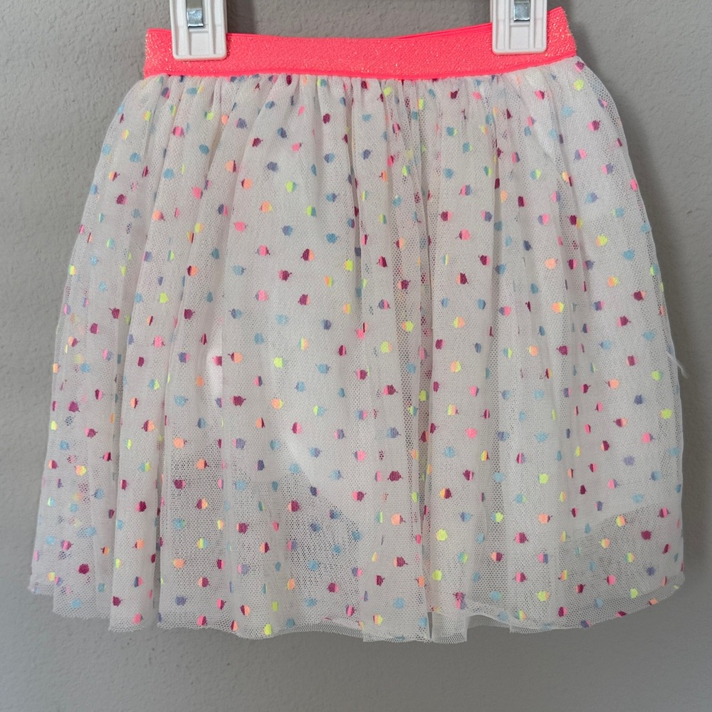 Billieblush Colorful Polka Dot Tulle Skirt Lined Sz 4